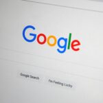 google search engine on screen
