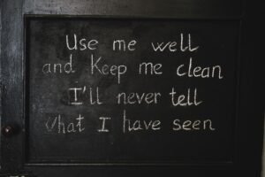 creative quote lettering text on black background